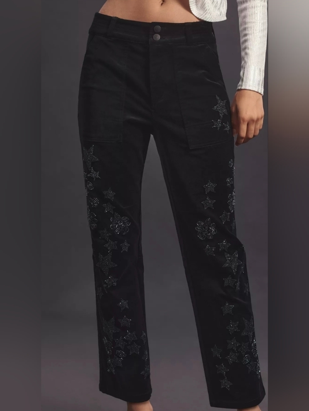 Pilcro Wanderer Relaxed Leg Pants Stars Decorated Edition 27